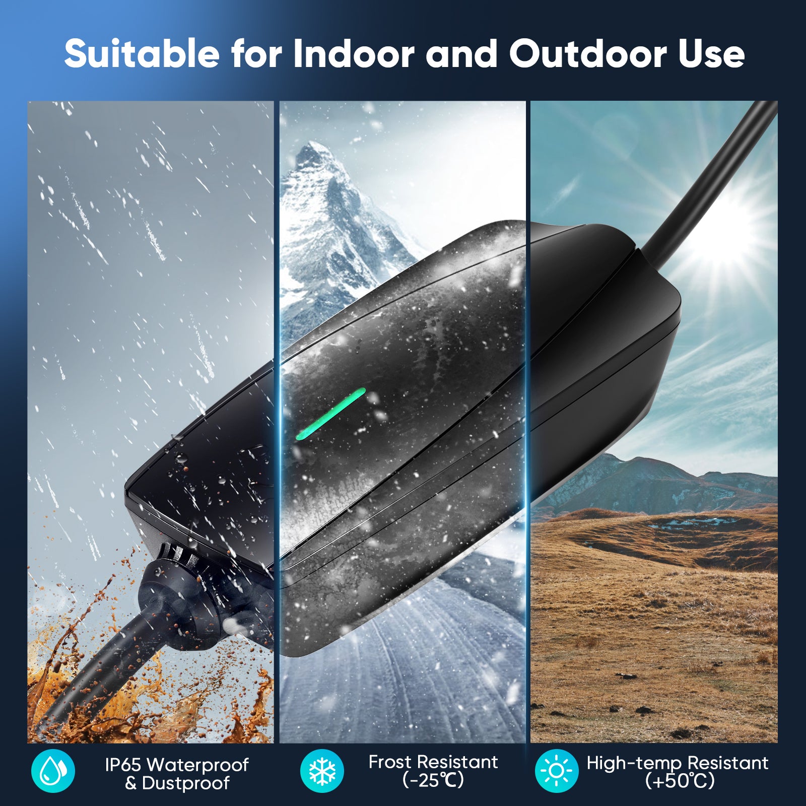 EVJUICION EV Charger APP Control 6-13A Adjustable, 0-24H Delay Charging Electric Car Charger
