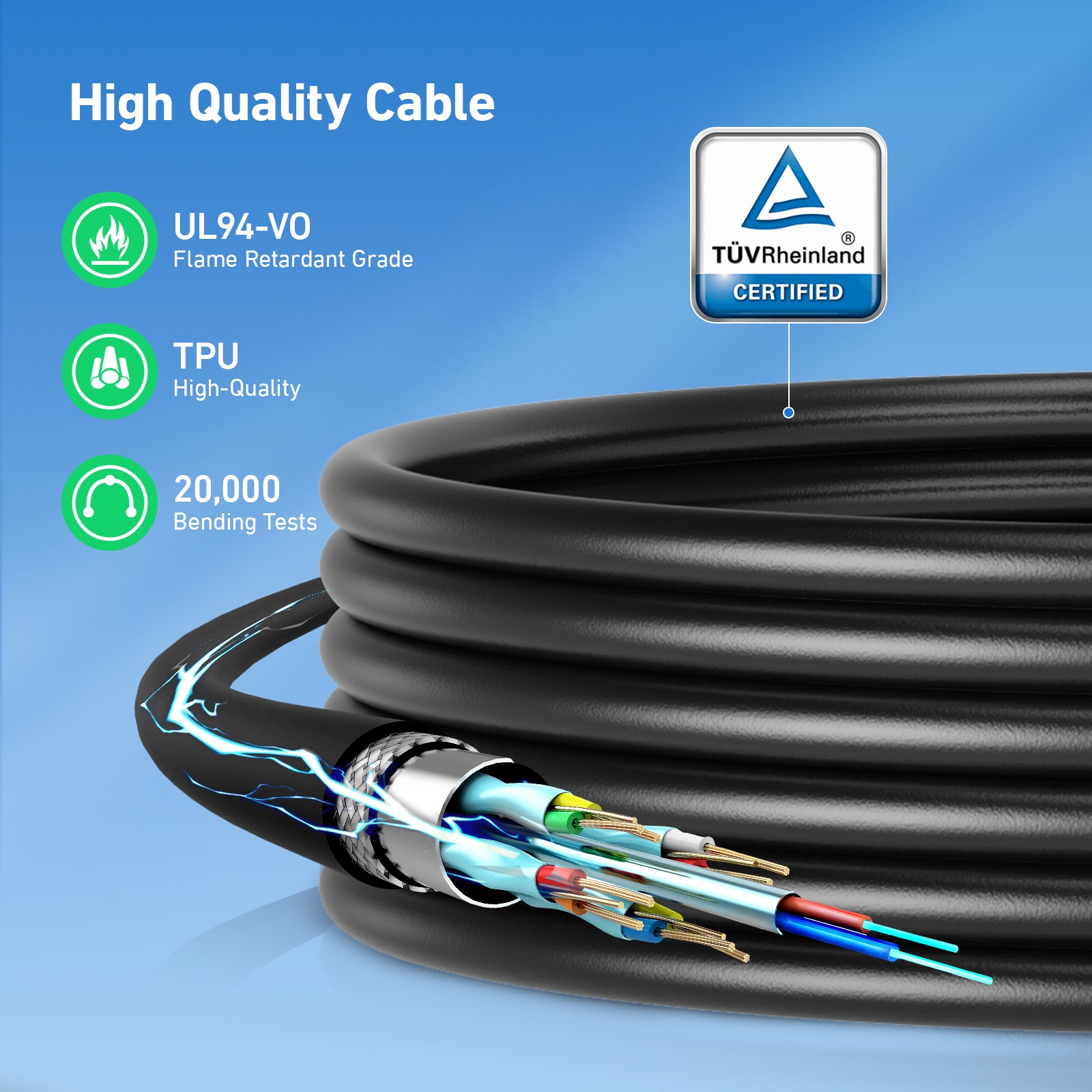 EVJUICION EV Charger Type 2 to 3 Pin Plug, 10A Electric Car Charger, Max. 2.3kW Type 2 EV Charging Cable with LED Indicators&Carry Bag, for Type 2 EVs and PHEVs